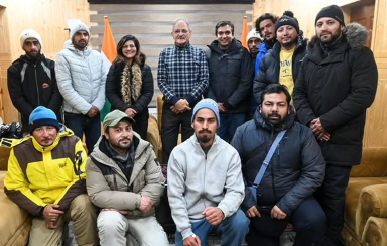 Curling Federation of India Delegation Meets Hon’ble Lieutenant Governor of Ladakh