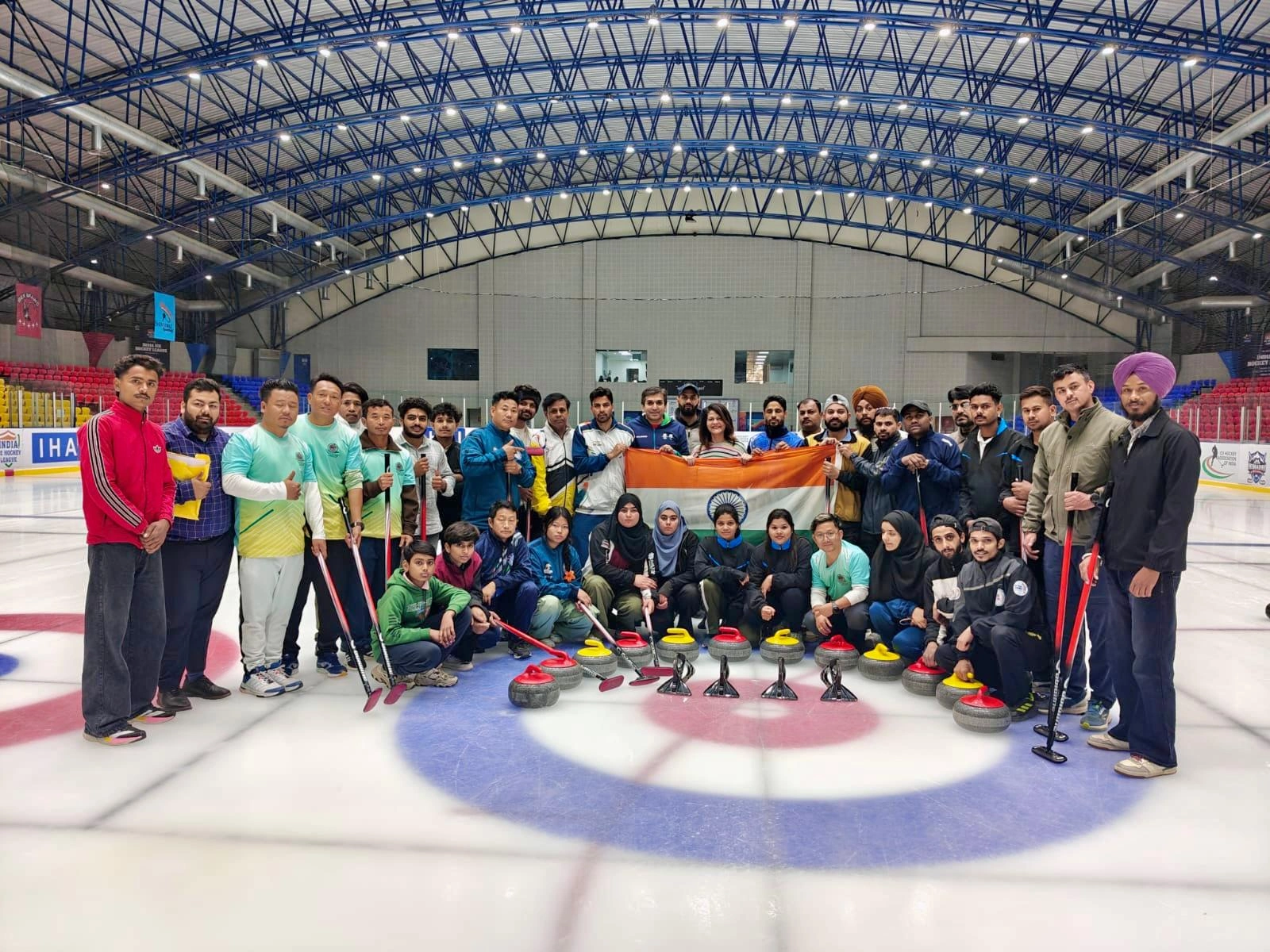 India Hosts First-Ever Curling Camps on Artificial Ice